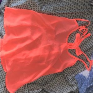 Crop top and halter top with back out